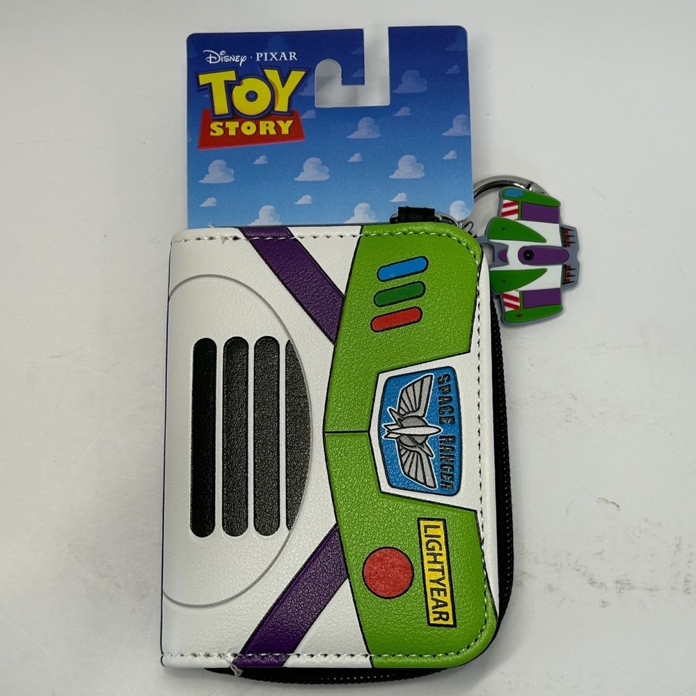 Bioworld Disney Pixar Toy Story Buzz Lightyear Zip Wallet with Spaceship Charm